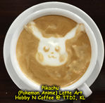 Cute Pikachu (Pokemon) Latte Art Malaysia